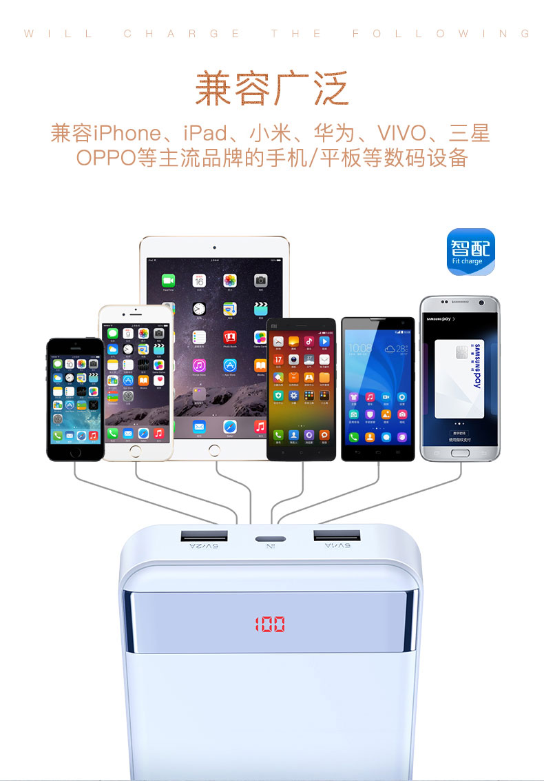 yoobao Yu Bo sạc kho báu 20.000 mA 20000 m hai dung lượng lớn đèn flash nhanh phí dễ thương s20-1 thuận tiện kê điện thoại di động OPPO Huawei vivo của Apple XS Oki kho báu phổ điện thoại di động - Ngân hàng điện thoại di động sạc dự phòng mi