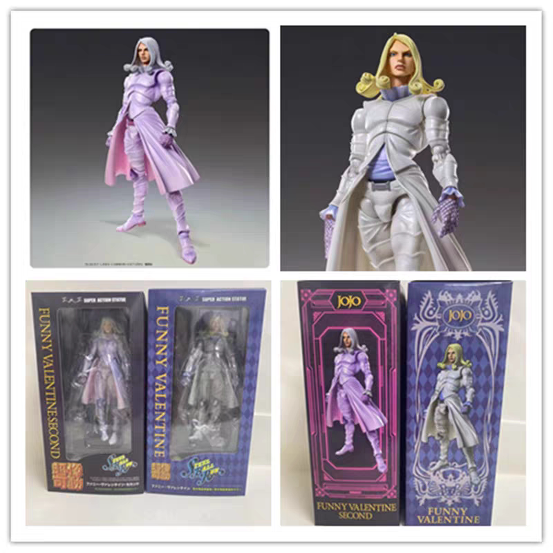 Domestic Jojo's Bizarre Adventure Super Articulated Figure Farnese Valentina White/Pink Movable Figure