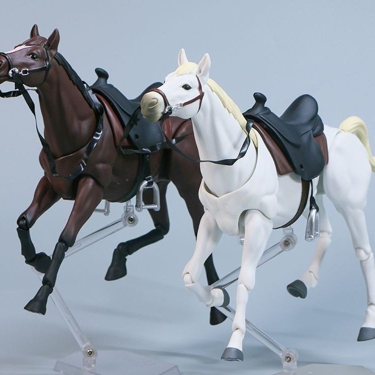 Arkham Factory Figma 490D Horse Ver.2 White Horse Brown Horse New Movable Figure Pony Living Room