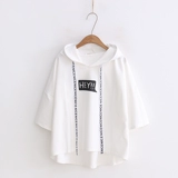 Балахон для школьников, летняя футболка с капюшоном, для средней школы, 15 лет, подходит для подростков