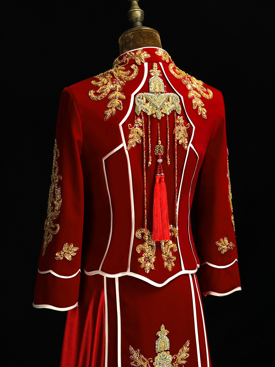 Xiuhe dress bride 2021 new Chinese wedding dress Wedding Chinese toast dress dress Xiuhe Fengguan Xia lady