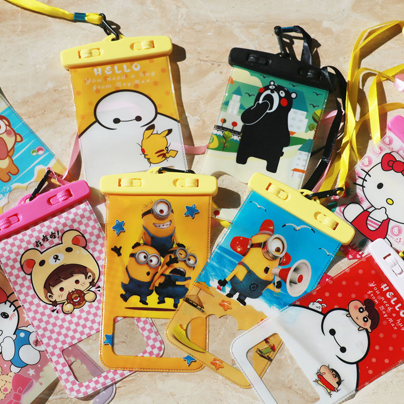 General transparent mobile phone waterproof bag touch screen dust-proof pack Apple large screen Huawei sealed rain shell