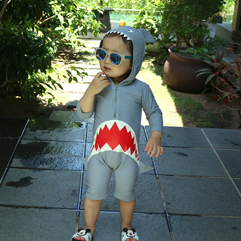 Áo tắm cho trẻ em che nắng Đồ bơi cho bé trai Hàn Quốc Kem chống nắng cho bé trai Làm khô nhanh - Bộ đồ bơi của Kid