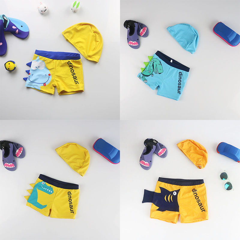 Baby Bathing Pants Children Infant Swimsuit Pants Boys Girls Small Middle Child Speed Dry Sun Protection Cartoon Dinosaur Swimming Trunks Beach Pants