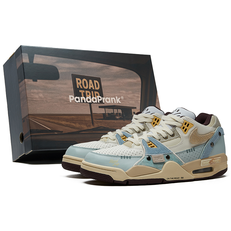 Panda Prank Nike Air Flight 89 Road Trip Manzhou Low-Top Retro Casual Basketball Shoes Trendy