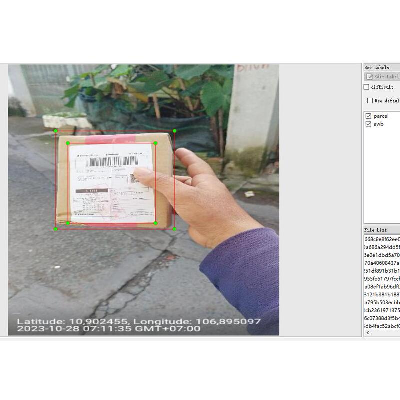 # 047 Express Delivery Label Recognition and Detection Data Set Voc Yolo Target Detection Data Set 1400 Images