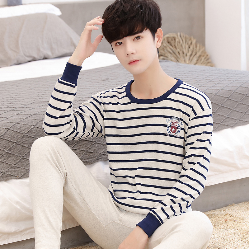 Thanh thiếu niên mùa thu quần quần áo mùa thu thiết cotton mens đồ lót cotton học sinh trung học cơ sở ấm mỏng áo len bông