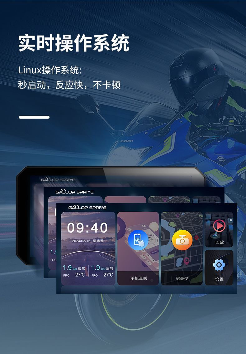 GALLOP SPRITE D8Pro Motorcycle Electric Vehicle Navigation