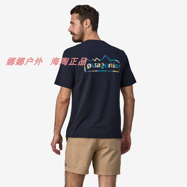 Patagonia Responsibili-Tee Men's Spring and Summer Blended Short-Sleeved T-Shirt 37543