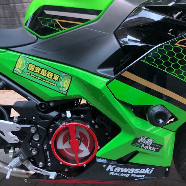 Suitable for Kawasaki Ninja 400ninja400 locomotive transparent clutch cover Z400 modified engine cover