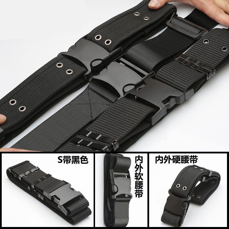 Nylon Outdoor for training in training clothes Outer belt Security Secret Service Soft Belt Woven Canvas Tactical S Hard Belt-Taobao