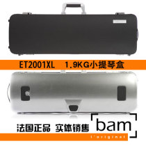 French Bam violin box with violin box Hightech ET2001XL square violin box black