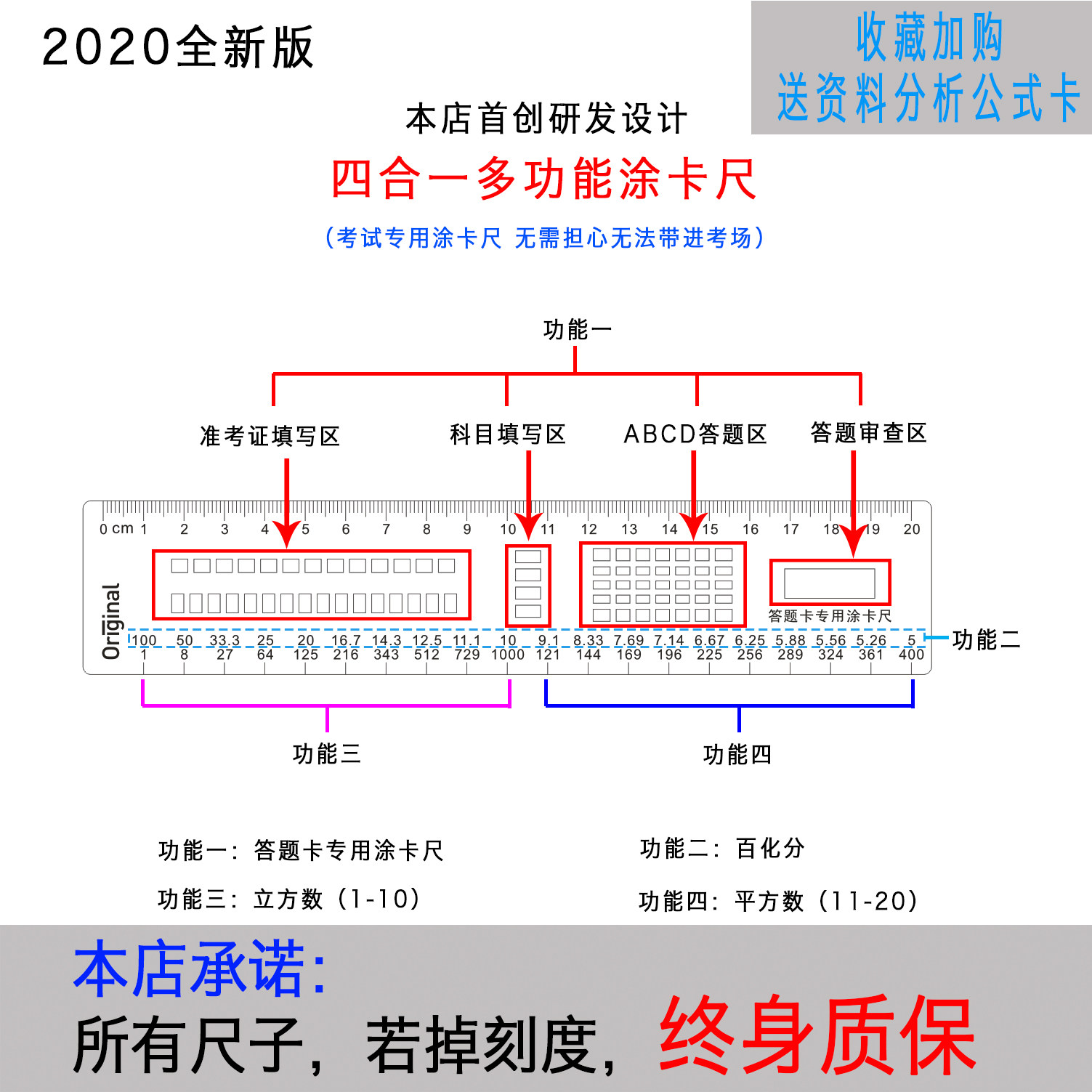 Original civil service examination tu caliper data analysis special speed slide rule 100 points public examination eraser