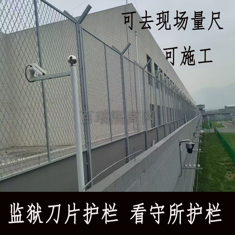 Prison and Detention Center Blade Fencing, Patrol Passage Security Fence, Barbed Anti-Climbing Isolation Net, Sunflower Fence
