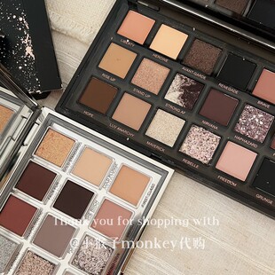 Палетка теней для век Huda Beauty ограниченная рождественская крашеная грайнж/ледяная нюдовая палетка теней для век