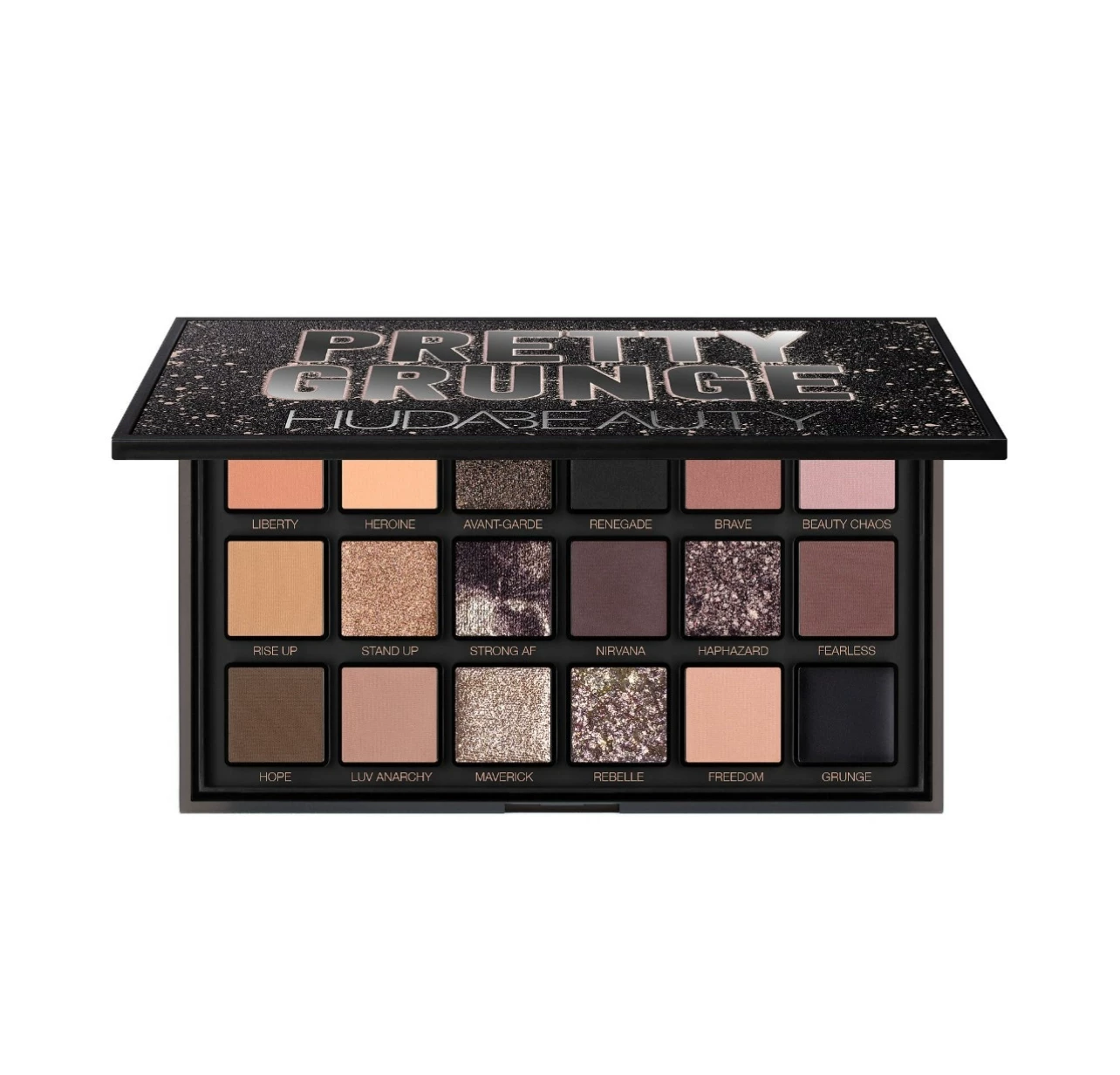Палетка теней для век Huda Beauty ограниченная рождественская крашеная грайнж/ледяная нюдовая палетка теней для век