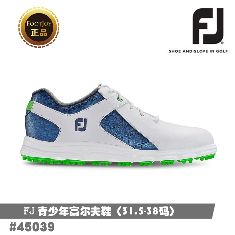 Giày chơi golf FootJoy FJ ProSL Junior Golf Sneakers DNA HELIX Trẻ em màu trắng - Golf