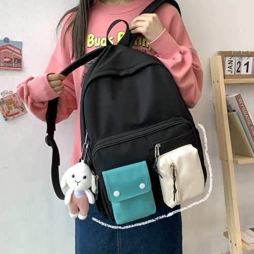 Ранец, универсальная сумка через плечо, вместительный и большой рюкзак, в корейском стиле, для средней школы