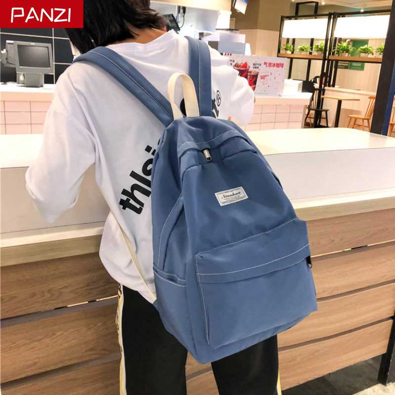Ancient feeling schoolbag female ins wind large capacity Korean version of Senior high school college students campus simple forest travel backpack