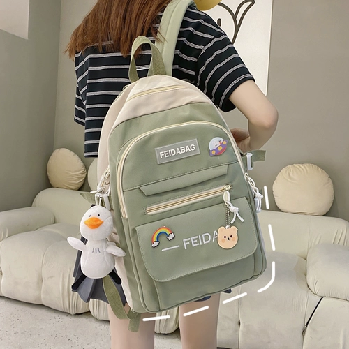 Ранец, сумка через плечо, вместительный и большой рюкзак, коллекция 2023, для средней школы, в корейском стиле