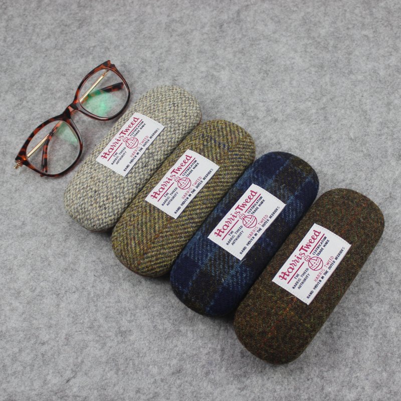 Harris Tweed Imported Tweed Moon Glasses Case British Retro Style Japanese Harris Glasses Case Harris Tweed Imported Tweed Moon Glasses Case British Retro Style Japanese Harris Glasses Case