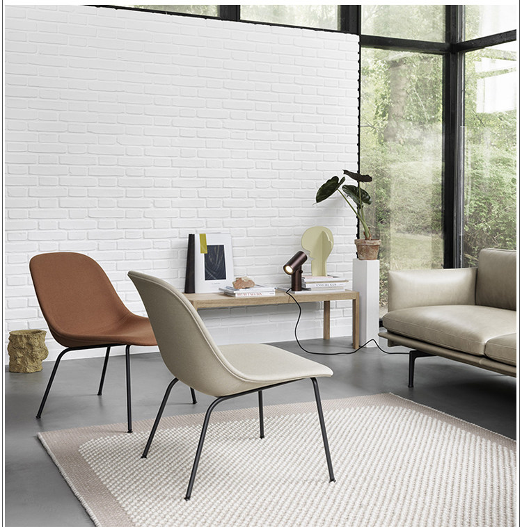Мягкое кресло 丹麦muuto fiber lounge 靠背椅沙发椅休闲椅单人沙发 多色 Other