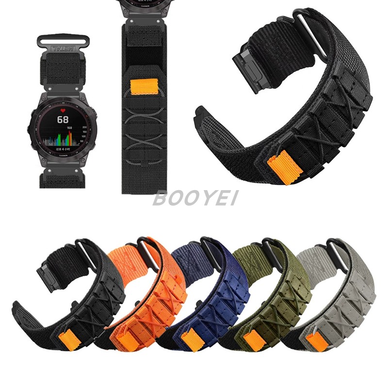 Suitable for Garmin Instinct 3 Watch Strap, Mountaineering Canvas 2X/S, Enduro 3/2