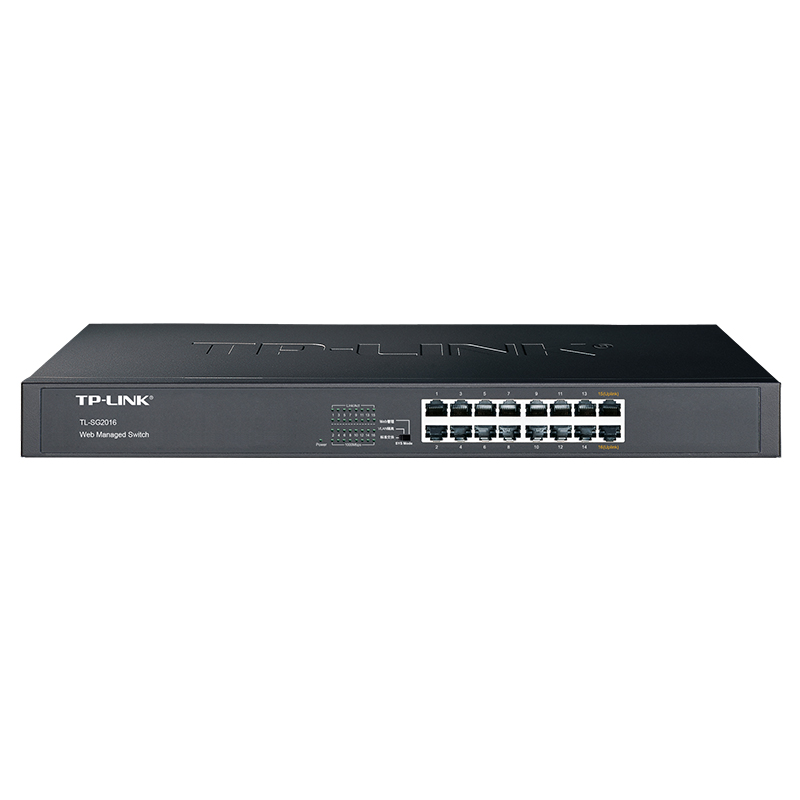 TP-LINK TL-SG2016 All one thousand trillion 16 MOUTH WEB NETWORK MANAGEMENT SWITCH ENTERPRISE HOTELS HOME NETWORK VLAN ISOLATION DIVISION PORT MIRROR Converged Rack Streaming