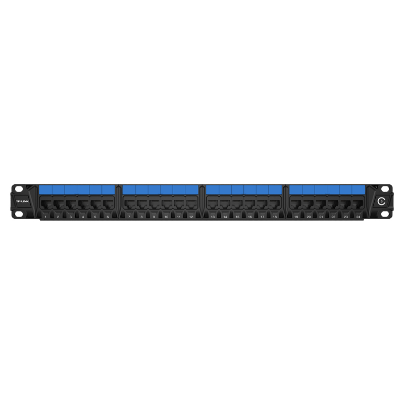 Pulian Tp-Link Tl-Ed6024 Gigabit 24-Port Category 6 Unshielded Wiring Rack Rack Standard Size 19-Inch 1U Gigabit Cable Rack Cat6 Unshielded 1000m Cable Management Rack