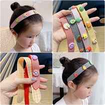 Broken hair finishing artifact hairpin children Magic Patch hair hoop broken hair headdress Velcro girl hair band foreign summer