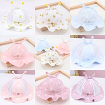  Female baby hat summer sun hat Male treasure 0 one June newborn baby sun hat summer thin ultra-thin Western style