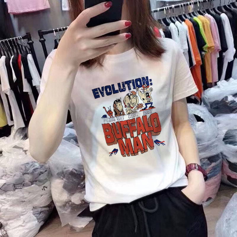 Shoulder round neck 2023 summer new white short-sleeved Korean version loose cotton T-shirt women's high-end half-sleeved top