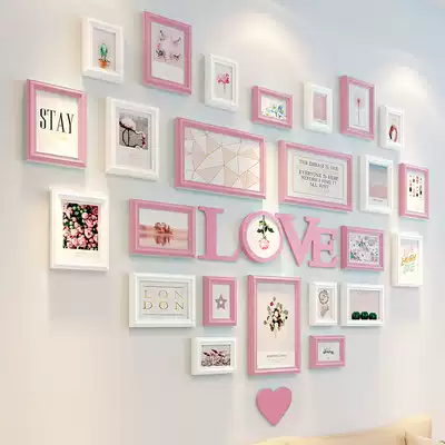 Nine Palace frame frame photo frame hanging wall diy hand 7 inch creative combination table photo wall decoration photo frame