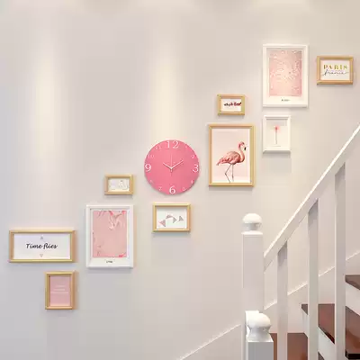 Stair corridor wall decoration painting Aisle mural Living room background wall Modern simple Nordic style entrance hanging painting