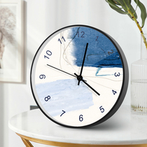 Modern minimalist living room household Bell decoration fashion atmospheric wall hanging watch non-perforated restaurant art ultra-quiet clock