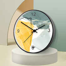 Nordic living room home Bell watch modern simple bedroom creative personality ultra-quiet wall hanging table free of holes