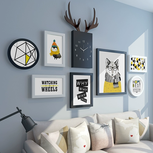 Креативный диван, настенная современная и минималистичная подвеска, скандинавский стиль