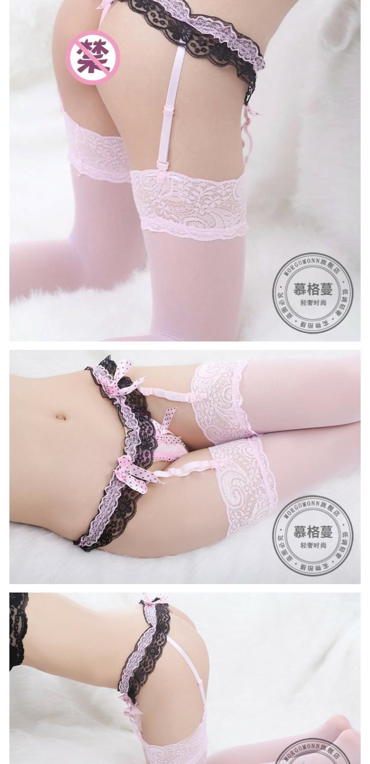 MORGOMON đồ lót gợi cảm mở garter ren gợi cảm với vớ dài trong suốt XJY1002 dây nịt cơ thể co dãn