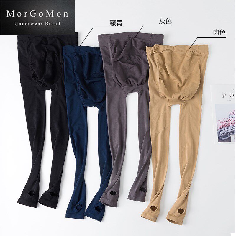 MORGOMON autumn with high-play-in-foot pants with pants pantyhose Pants Socks inside Pants Socks LL0901