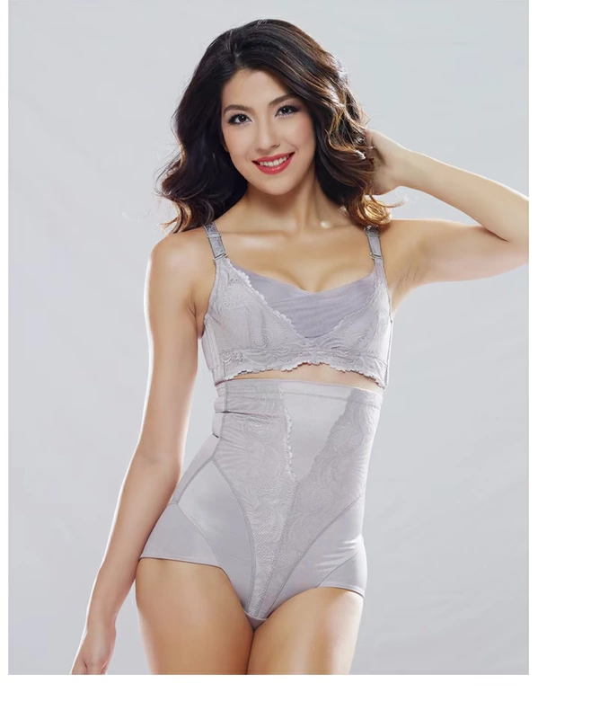 MORGOMON hè mới eo cao bó sát cơ thể quần body nữ định hình định hình corset hông hông quần đùi eo - Quần cơ thể quan lot