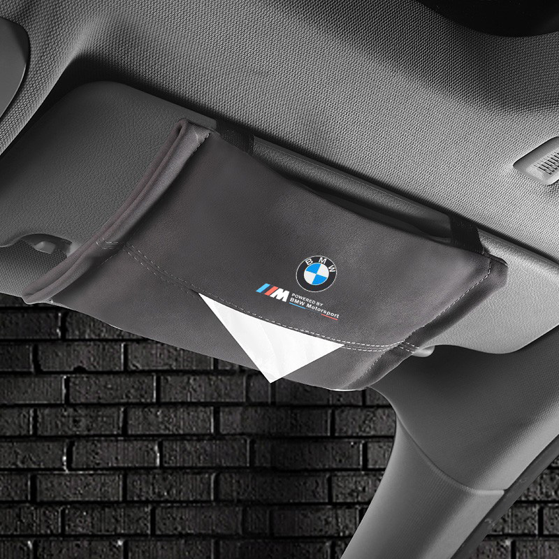 BMW car tissue box sun visor hanging toilet paper box 3 series 5 series X1 X3X4 X5X6 car tissue cover