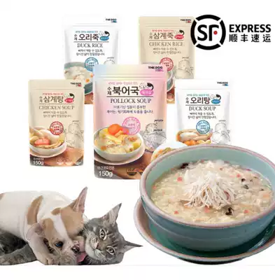 Spot merchants# Korea the dog chicken soup porridge old duck soup porridge pet cat dog snack 150g