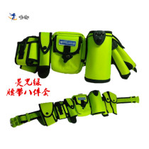 Fluorescent green eight-piece tactical belt security patrol multi-functional reflective belt traffic duty