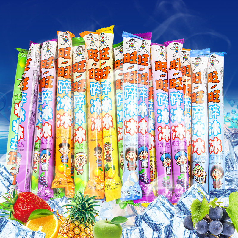 Nest Jiu Wanwang Broken Ice 78ml Crushed Ice Rink Stick Ice Suction Frozen Fruit Taste Drink Whole Box Mixed Dress