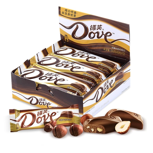Dove Chocolate Milk Pure и белый шоколадный квартал 43G*12 Полная коробка положила в подарочную коробку каблуки.