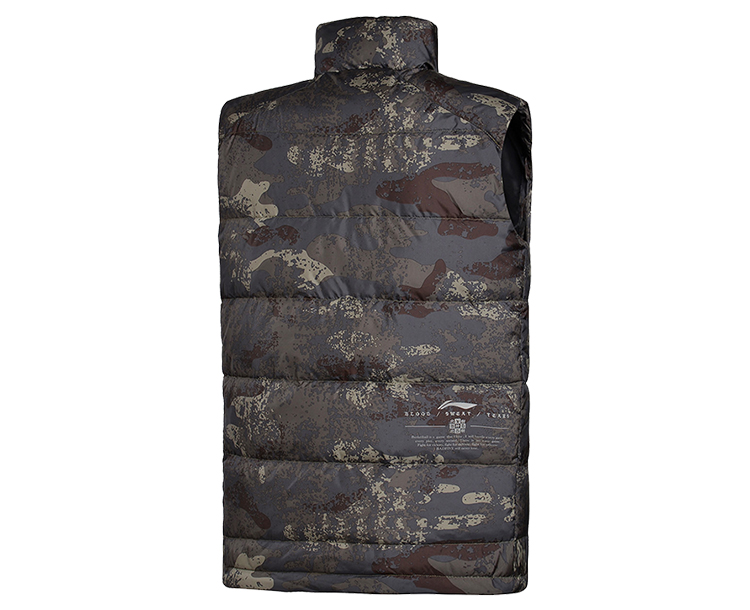 Li Ning down vest nam bóng rổ loạt chống gió và chống ẩm ướt vịt trắng mặc đồ thể thao áo khoác tập gym