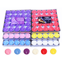 Love color proposal candle floating candle flirting wax Cup household summer round wax candle flower set petal room