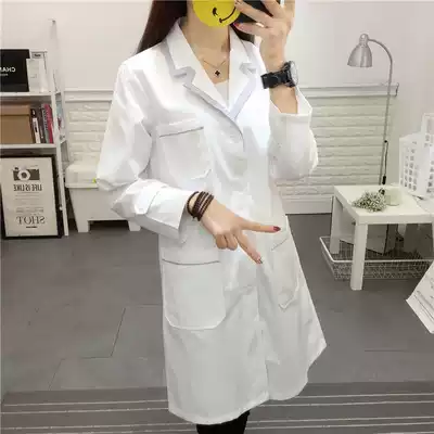 Meimisi nurse clothes beautician overalls Big coat Beauty salon beauty clothes white coat women's skin management overalls