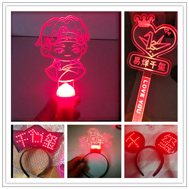 Easy Closing one thousand Seal of the Glow Stick Hand Light TFBOYS Perimeter Lights concert luminous head stirrup Rod Stirrup Custom