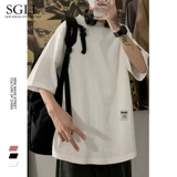 Летняя футболка с коротким рукавом для влюбленных, белая толстовка, из хлопка и льна, оверсайз